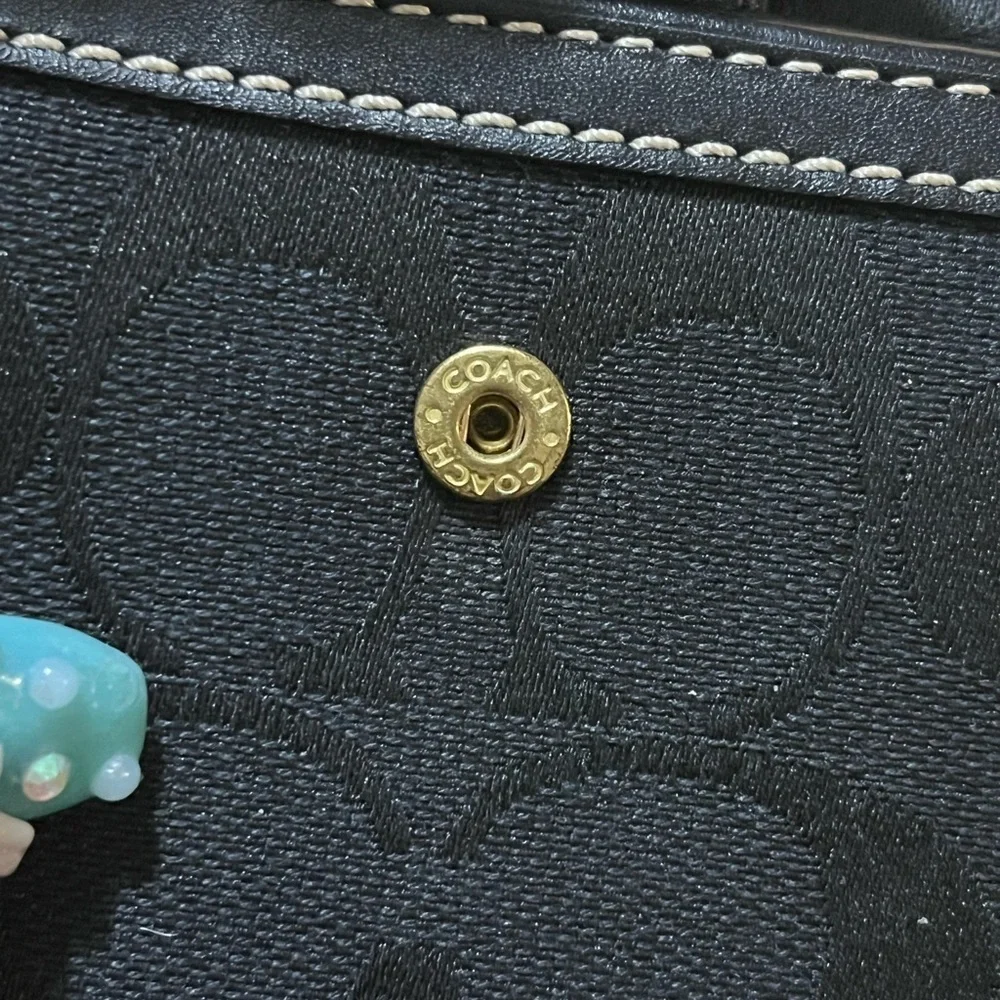 Coach Black Signature Wallet
